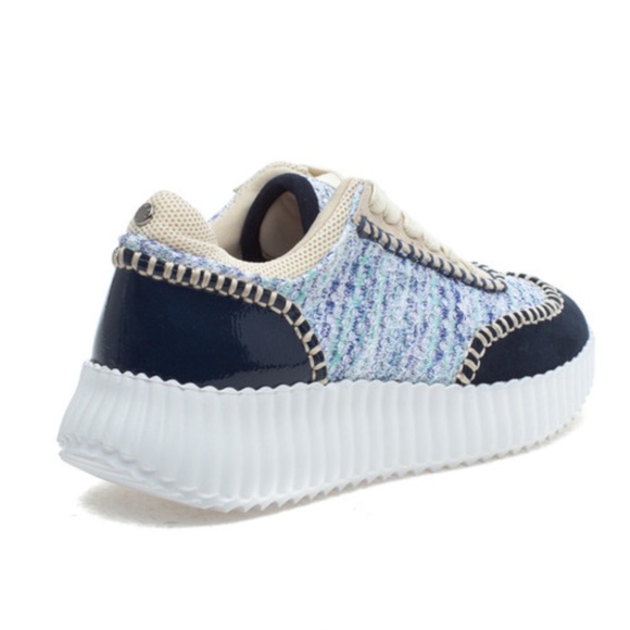 J/Slides CHARLENE Navy/Beige Multi - Picture 4 of 5